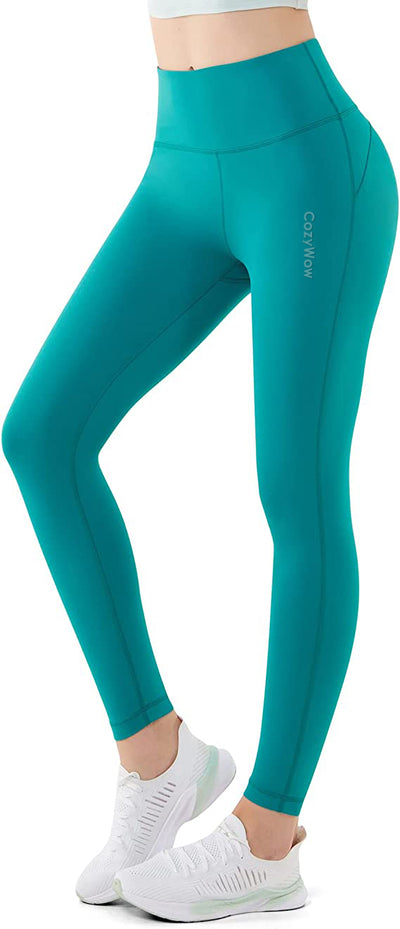 CozyWow Women's High Waist Yoga Pants Tummy Control Workout Athletic tights