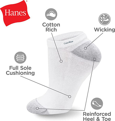 CozyWow womens 10-pair Value Pack No Show fashion Athletic Socks